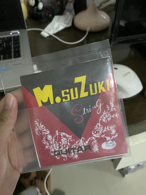 สายกีตาร์โปร่ง-สายกีตาร์-สายกีตาร์อะคูสติก-suzuki-สาย-1-6-แพ็คละ1เส้น