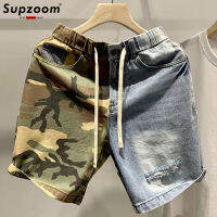 Supzoom 2023มาใหม่ร้อนขาย ulzzang ฤดูร้อนแบบความยาวซิปบิน stonewashed พรางเย็บปะติดปะต่อกันกางเกงยีนส์สั้นคุณ...