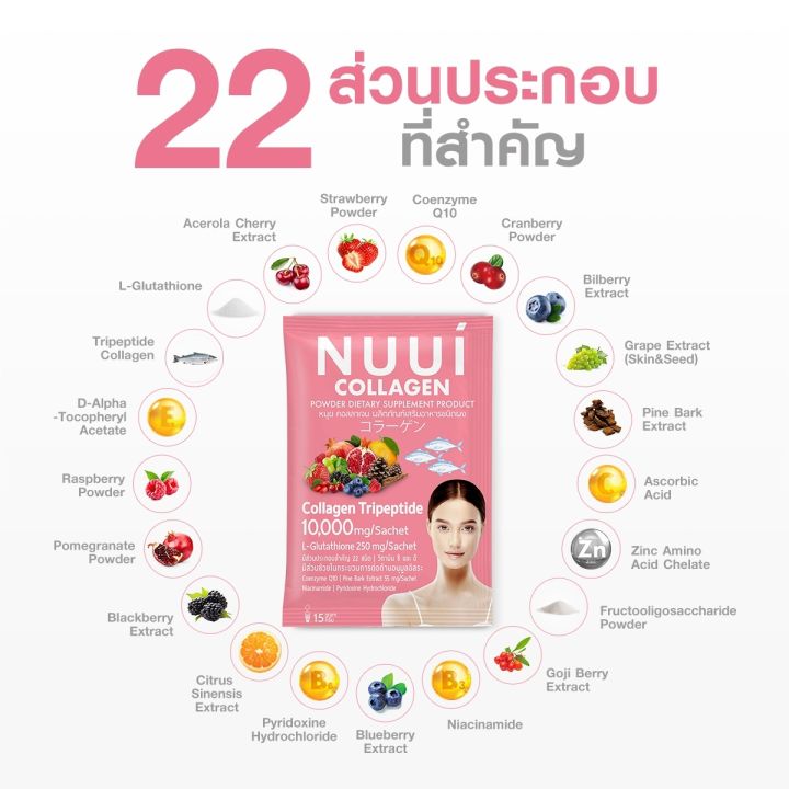 nuui-collagen-หนุย-คอลลาเจน-1-10-3-กล่อง-รวม-30-ซอง-collagen-tripeptide-10-000mg