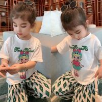 CUTE BABY?พร้อมส่ง?ชุดเซ็ทเด็กผู้หญิงเสื้อ+กางเกง สำหรับเด็กผู้หญิง(684)