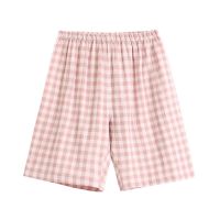 ⭐️⭐️⭐️⭐️⭐️ MUJI MUJI MUJI shorts pajamas pure cotton double-layer gauze plaid single pair of mens and womens home pants casual pants