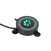 Led Aquarium Air Bubble Light Fish Tank Bubble Stone Disk with 6 Color Changing