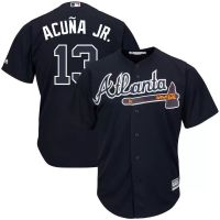 ชุดเบสบอล MLB สำหรับผู้ชาย 2023 New High Quality Men Atlanta Warriors  13 Acuna Jr MLB Baseball Jersey