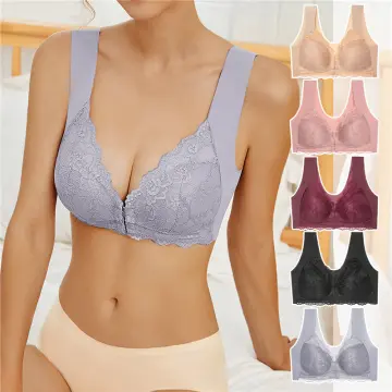 Women Bras Back Underwear Small Breasts Gathered Without Steel Rings Fixed  Cup Bra Lace Sexy Bra, Beige, Small : : Clothing, Shoes &  Accessories