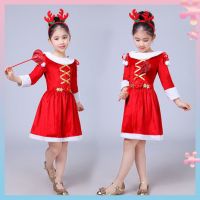 Christmas childrens clothing boys and girls dress up performance clothes kindergarten clothes Christmas performance clothes Santa Claus