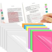 【YF】 Creative Transparent Sticky Posted It Note Pads Planner Sticker Notepad Waterproof PET Memo for Books Stationery Supplies