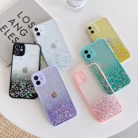 [Chaoke digital branch] LOVECOM เคสโทรศัพท์กากเพชรไล่ระดับสีสำหรับ iPhone 14 Pro Max 12 11 13 Pro XR XS Max 7 8 Plus X กรอบใสป้องกันกล้องแบบนิ่ม