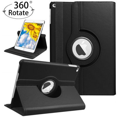 เคส Ipad 9th Gen,เคสหนัง Pu หมุนได้360องศาฝาครอบอัจฉริยะพร้อมระบบ Sleep/wake อัตโนมัติสำหรับ IPad 8th 7th 9th 2021รุ่นกันกระแทก