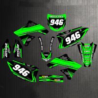 6 STYLES Motorcycle GRAPHICS BACKGROUNDS DECALS STICKERS for Kawasaki KX250F KXF250 2009 2010 2011 2012 KX450F KXF450 2009-2011 Decals  Emblems