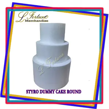 Round Styrofoam Cake Dummy 