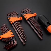 ♞ Hex Wrench Set Screwdriver Universal Allen Key 1.5mm-10mm 9PCS Double-End L Type Hexagon Flat Ball Spanner Metric Hand Tools