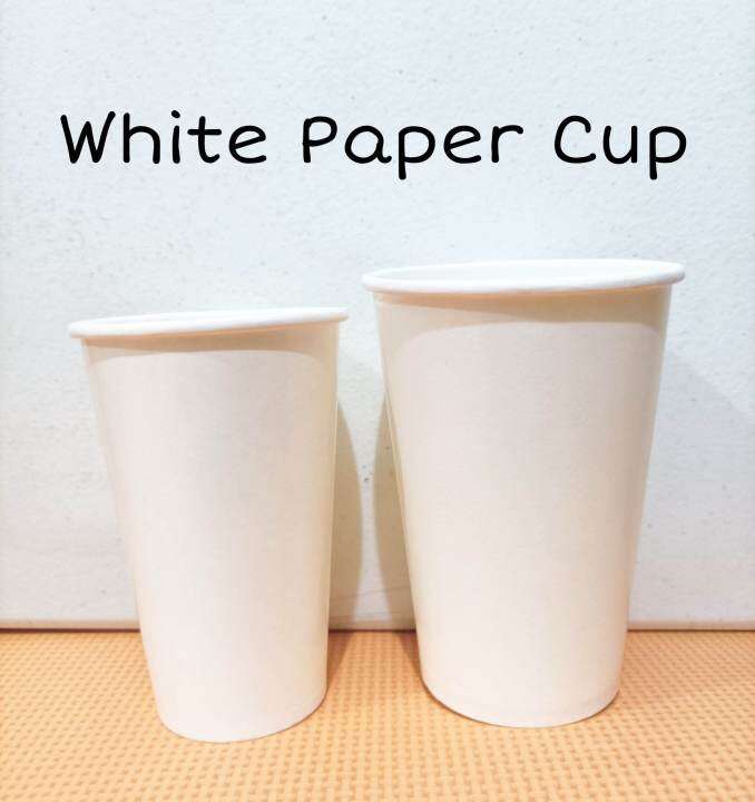 DIPOSABLE PAPER CUPS WHITE 12 OZ & 16 OZ 50 PIECES. PARTY CUPS | Lazada PH
