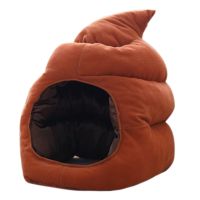 83XC Creative Cute Shape Plush Hat Stuffed Toy Funny Fake Poop Full Headgear Cap Gag Gift Cosplay Party Photo Props