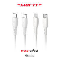 MOFIT สายชาร์จ 3A USB-C to USB-C/USB-C to L ความยาว 1M สำหรับ Type-C/L รับประกันสินค้า 6 เดือน