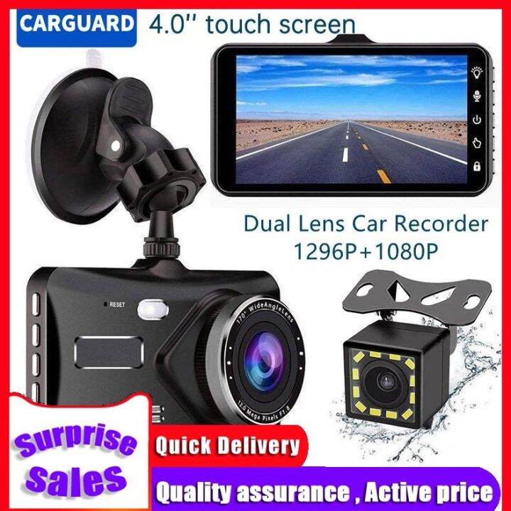Carguard Dash Cam For Car With Nightvision front and back 4 Touch
