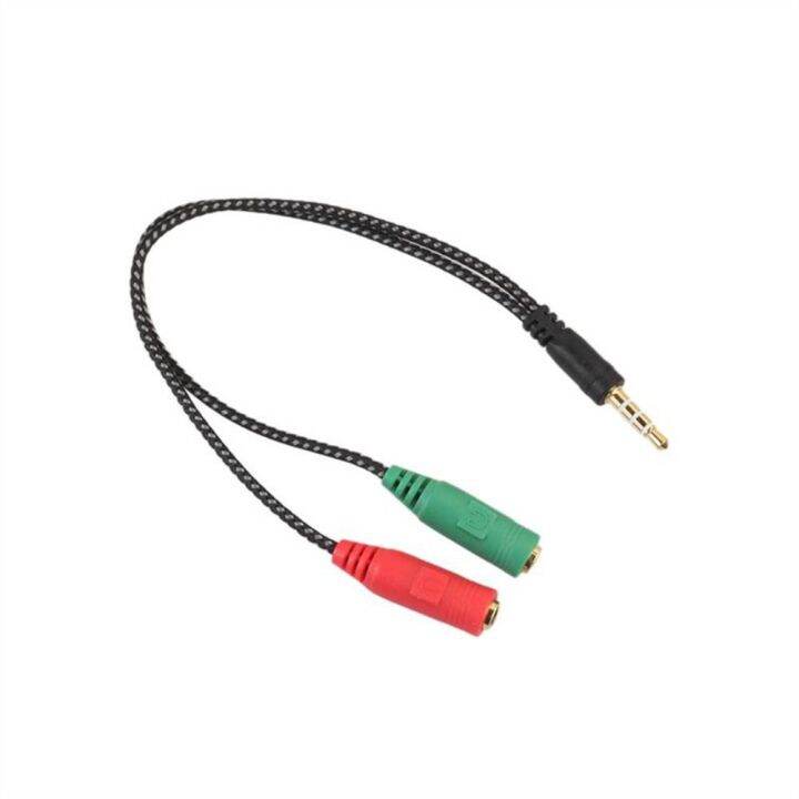 YGSFW 2 In 1 Music Listening Mic Audio Cable Headphone Jack Headset To