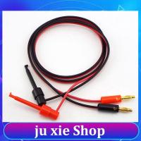 JuXie store 1 Pair 1M 4mm Banana Plug to Electric Hook Clip Test Lead Cable Gold Plated For Multimeter Wire Connector