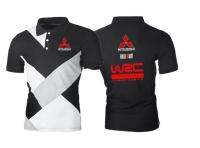 Men Summer Fashion Slimming Splicing Mitsubishi WRC polo  Shirts