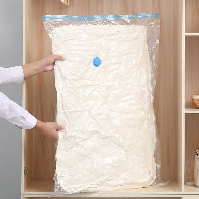 Durable Vacuum Storage Bags For Clothes Pillows Bedding Blanket More Space Save Compression Travel Hand Pump Seal Zipper Bags