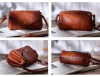 PNDME casual simple high-quality genuine leather womens small crossbody bag weekend outdoor natural real cowhide shoulder bag