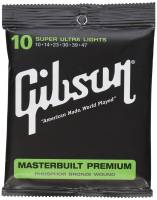 Gibson สายกีตาร์โปร่ง รุ่น  Super Ultra Lights 010 ซองเขียวแท้