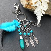 Handmade Dream Catcher พวงกุญแจของขวัญตกแต่งบ้าน Wind Chimes จี้รถแขวนผนังตกแต่งของขวัญประดับห้อง Lot-lihanrui