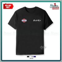 T Shirt Round Neck Sulam Datsun Classic Retro JDM Nissan-Datsun Baju Kereta 100% Cotton Fashion Embroidery Jahit Tee