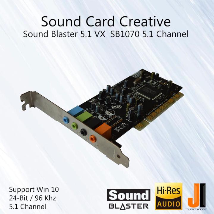 sound-card-creative-sound-blaster-5-1-vx-sb1070-5-1-channel-pci-มือสอง