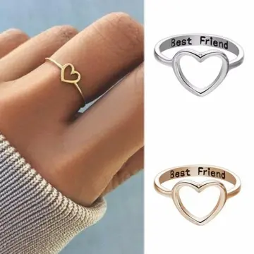 2 Pcs Moon Cutout Puzzle Couple/ Bestfriend Ring, O Ring, ओ-रिंग्स - Bling  Little Thing, Jaipur | ID: 2850579808397
