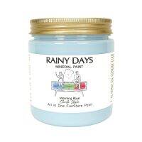 Chalk Paint ,Rainy Days Mineral Paint ( Morning Blue ) สีทาเฟอนิเจอร์  สำหรับงาน DIY   ,วินเทจ-ปกปิดดี ไม่มีกลิ่น ใช้งานง่าย ชนิดทา