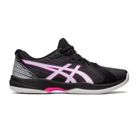 Asics รองเท้าเทนนิสผู้ชาย Solution Swift FF | Black/Hot Pink ( 1041A298-002 )