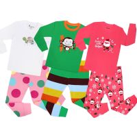 ZZOOI Baby Cute Monkey Turtle Pajamas Sets Christamas Santa Full Sleeve Suits for Kids Girls Toddler Boy Cotton Nightwears Casual Pjs