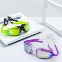 Adult Swimming Glasses Electroplating Goggles Hd Waterproof Anti-fog Anti-uv Silicone Swimming Goggles Manufacturers Wholesale Goggles