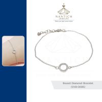 ???‍⚕️ [เครื่องประดับ | ปลอดภัย] สร้อยข้อมือ คนแพ้ง่าย : Round Diamond Bracelet (SVB-0006) Nantich Jewelry