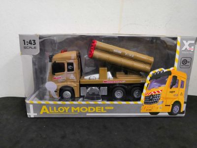 โมเดลรถบรรทุก Alloy Model Truck  ทำจากเหล็ก สัดส่วน 1:43 มีเสียงมีไฟ เหมือนจริง ล้อฟรีสามารถสไลด์วิ่งได้เหมือนจริง NO.XG877-B64B