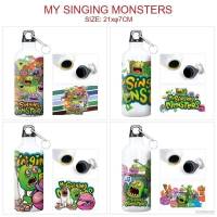 Gt2 My Singing Monsters ถ้วยกาต้มน้ําอลูมิเนียม ลายการ์ตูนอนิเมะ สําหรับเล่นกีฬากลางแจ้ง