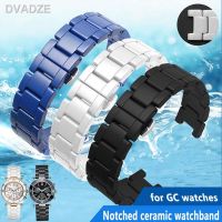 Fashion สายนาฬิกาข้อมือเซรามิกคุณภาพสูงสำหรับ GC Watch Band Notched เซรามิคกำไลข้อมือแฟชั่น