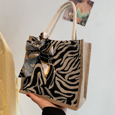 Internet Celebrity Ins Linen Lunch Box Lunchbox Bag Womens Hand Carrying Linen Bag Stylish And Portable Handbag Girls Crossbody Pouch