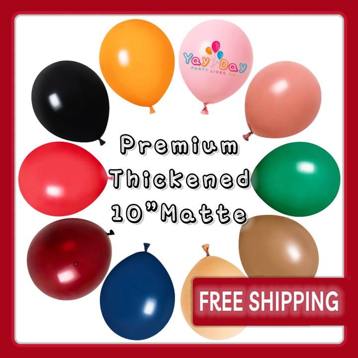 [Same day Shipping] ⭐️10 inch (10 pcs) Premium Matte Round Latex