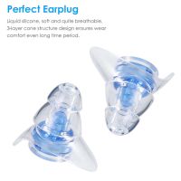 1 Pair Noise Cancelling Earplugs For Sleeping Study Concert Hear Safe Noise Cancelling Hearing Protection Silicone Ear Plugs