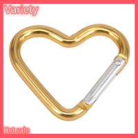 Variety ✨Hot Sale✨ Heart-shaped อลูมิเนียมอัลลอยด์หัวเข็มขัด carabiner ตั้งแคมป์ตกปลาเดินป่าเดินทาง