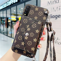 Luxury ยี่ห้อ Multifunction กระเป๋าสตางค์เคสสำหรับ VIVO Y22 Y22S Y35 2022 V25 5G Y16 Y01 Y15S Y15A Y21T Y33T Y20 Y20i Y20s Y12s Y11s Y21 Y21s Y33s Y12A Y20SG Y11 Y17 Y15 Y12 Y12i Y91C Y1s Y91 Y95 Y91i Y93 PU เคสโทรศัพท์กระเป๋าสะพายข้างปลอก Hp