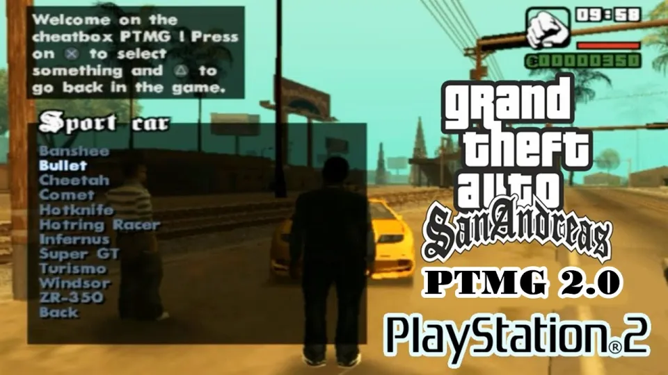 GTA San Andreas PS2 Mod Menu (PTMG) 