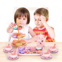 Girls Play House Simulation Food Dessert Cake Coffee Tea Box Gift Kitchen Toy Toys Set ChildrenS Z4N7