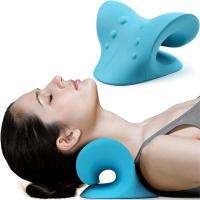 Neck Shoulder Stretcher Relaxer Cervical Chiropractic Traction Device Massage Pillow For Pain Relief Cervical Spine Alignment