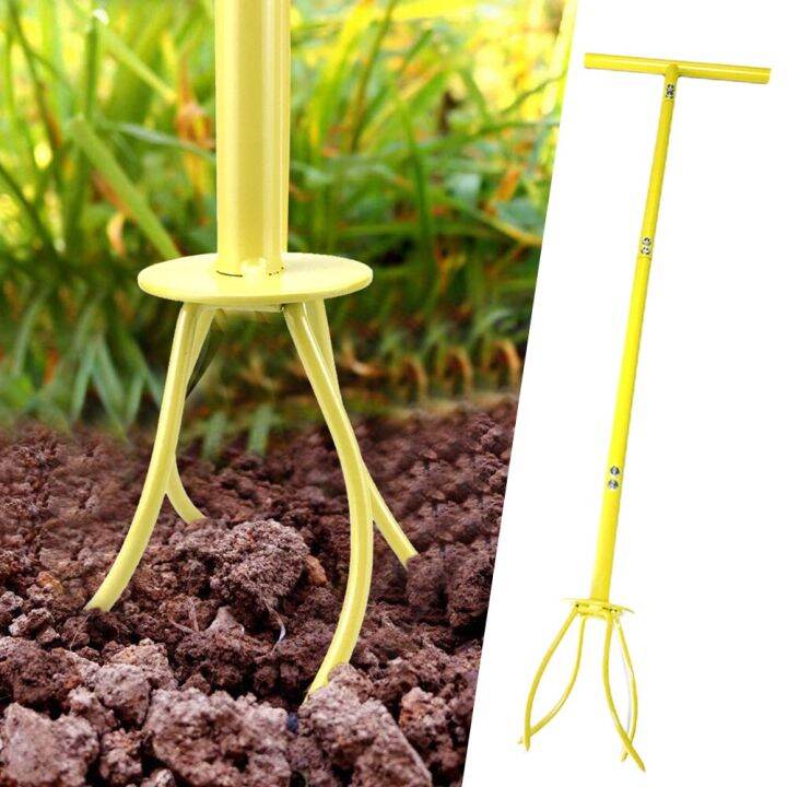 Adjustable Hand Tiller Garden Claw Twist Tiller Cultivator Tiller Soil