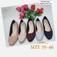 Size 39-46... คัทชูเพชร คัทชูกลิตเตอร์ ส้นแบน  (จัดส่ง 3-5 วัน)