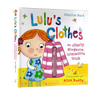 Original English lulu Lulus clothes hardcover touch operation book Lulu series childrens life common sense cognition childrens behavior habit cultivation enlightenment picture book