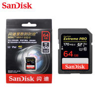 100 Original Sandisk Extreme Pro Memory Card 256GB 128GB 64GB Max Read Speed 170MBs SD Card Class 10 U3 32GB 95MBs For Camera