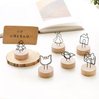 Round Wooden Photo Clip Memo Name Card Pendant Holder Note Articles Picture Frame Table Number Wedding Photo Holder Clips Pins Tacks